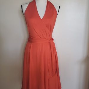 Ralph Lauren Purple Label Orange Silk Dress